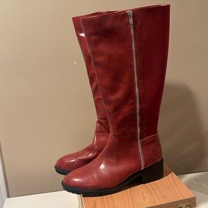 NEW knee-high boots size 11 white calf